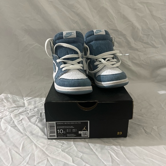 Denim Jordan 1 size 10c - Picture 6 of 7